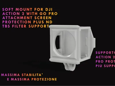 SOFT MOUNT FOR DJI ACTION 2 FILTER ND TBS