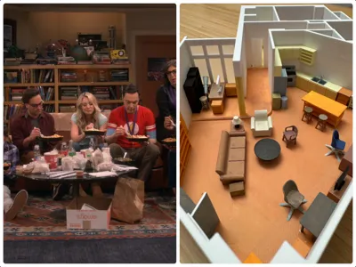The Big Bang Theory scene miniature model