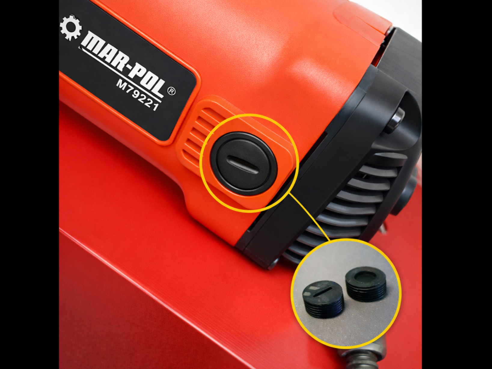 Magnetic drill carbon brush cap
