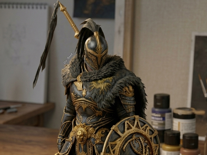 Crimson Desert Warrior Greymane Figure