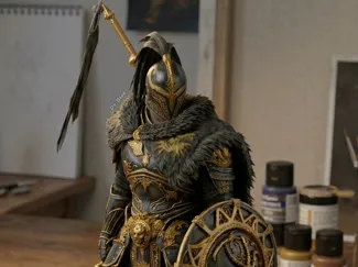 Crimson Desert Warrior Greymane Figure