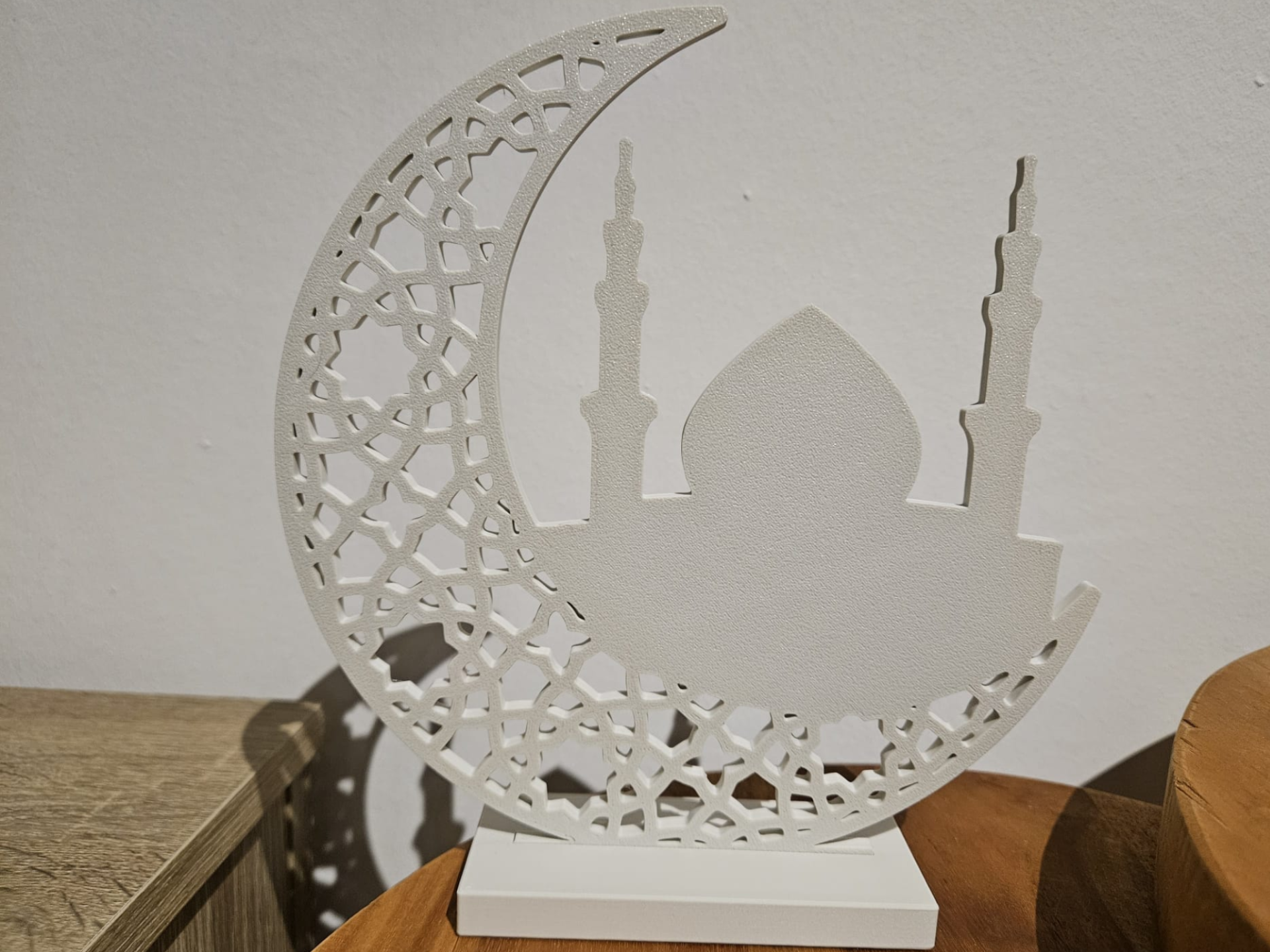 Lune avec mosquée (avec ou sans socle)