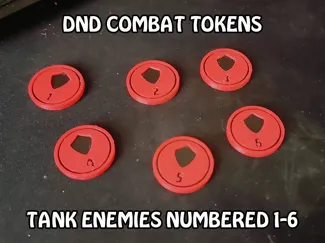 Dnd Tokens - Tank Enemies 1-6