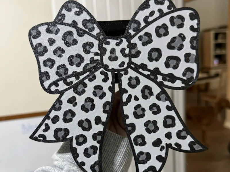 Cheetah or Leopard Print Bow Trailer Hitch Plug