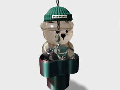 Starbucks Barista Bear Car Cup Holder