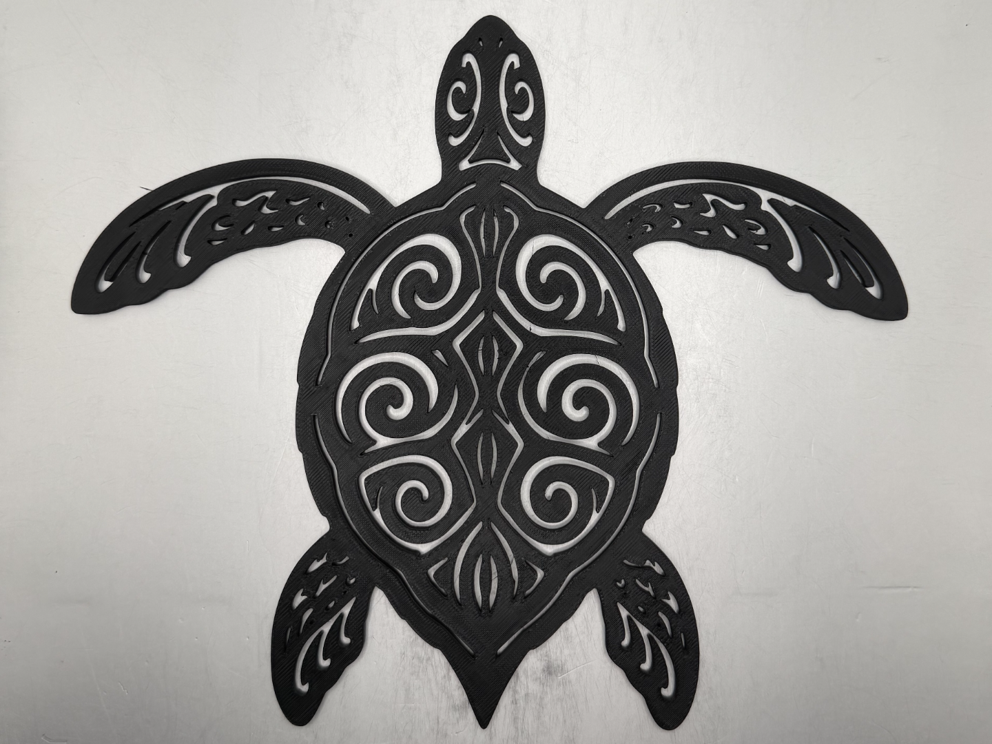 Sea Turtle Tribal Line Art