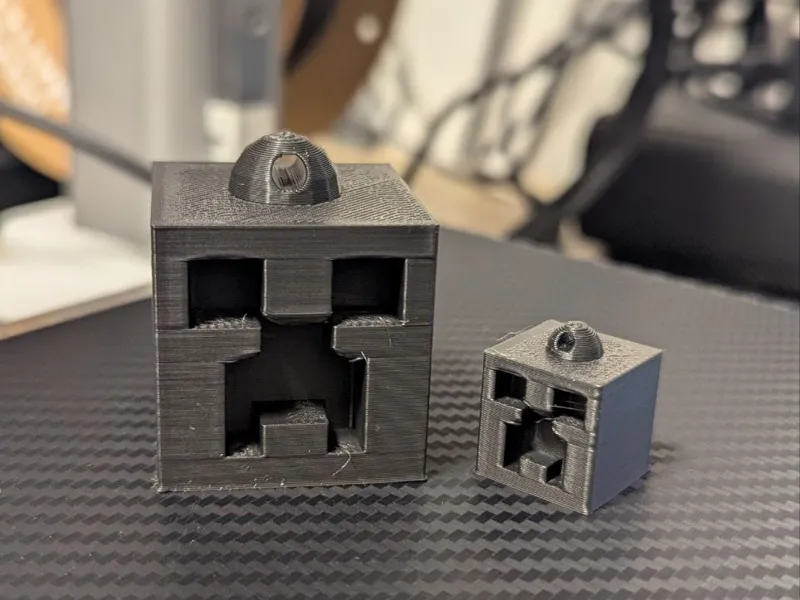 Creeper Keychain - works w/o supports!