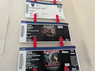 Konzert Tickets Halterung für die Wand