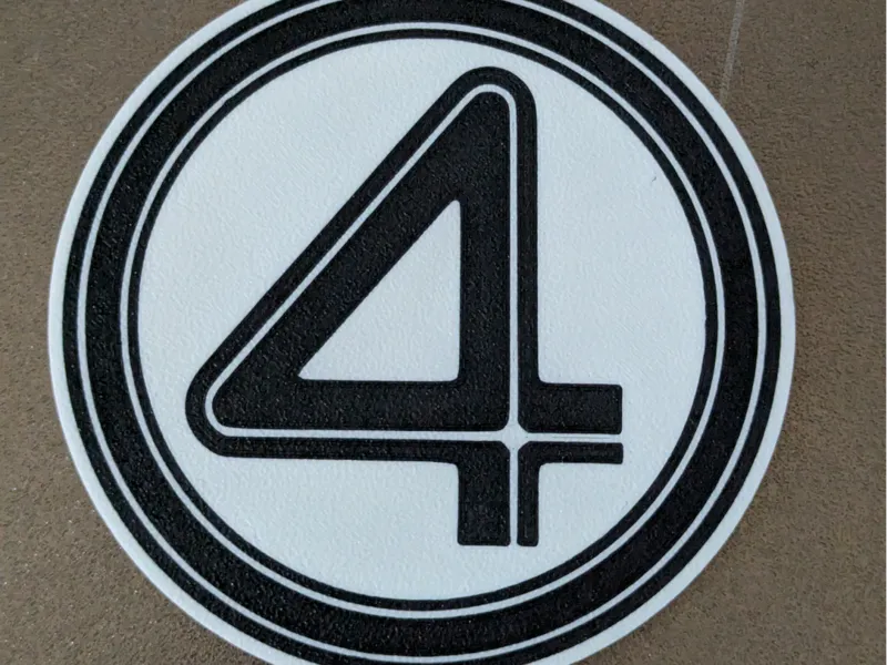 Fantastic Four (F4) Logo Coaster