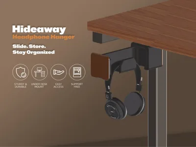 Hideaway Headphone Hanger