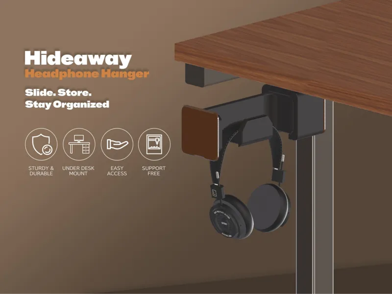 Hideaway Headphone Hanger
