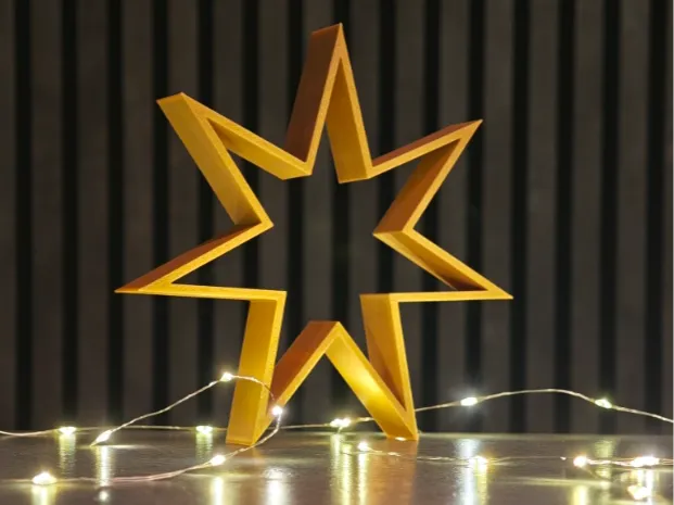 Sterne 7 Zacken Weihnachstdeko