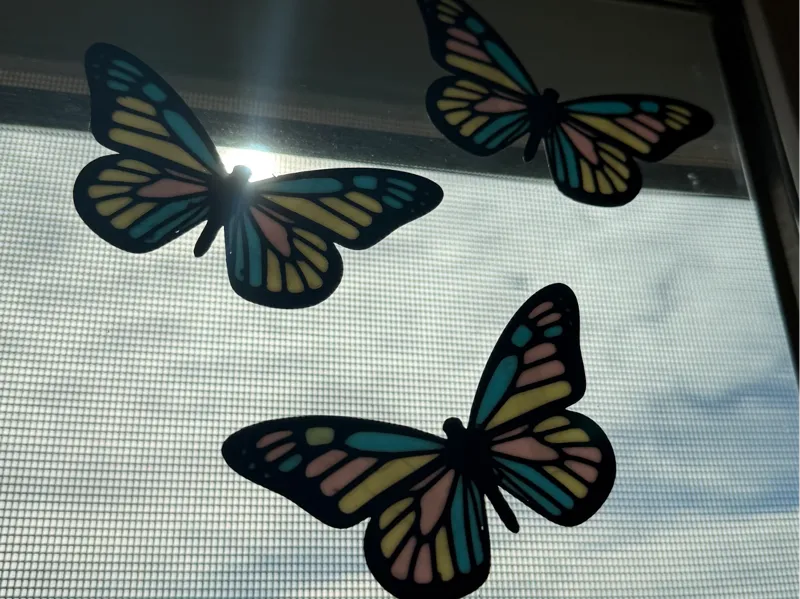 Window Cling Butterfly Set | Bird Strike Deterrent