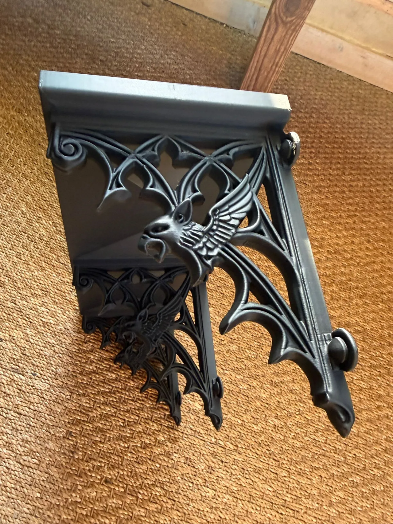 Gothic Hippogriff Wall Shelf Brackets view 2