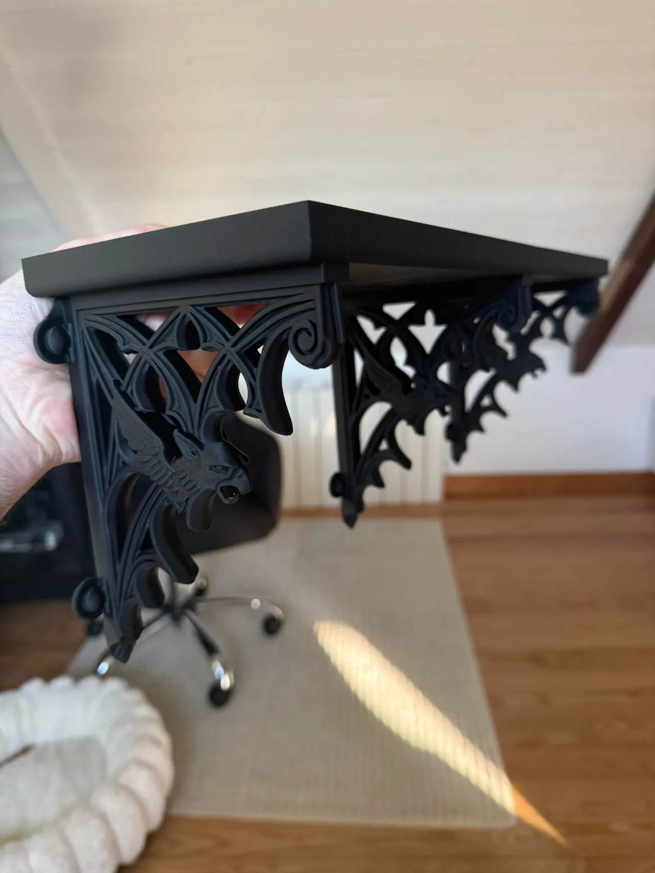 Gothic Hippogriff Wall Shelf Brackets view 4