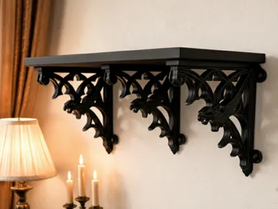 Gothic Hippogriff Wall Shelf Brackets