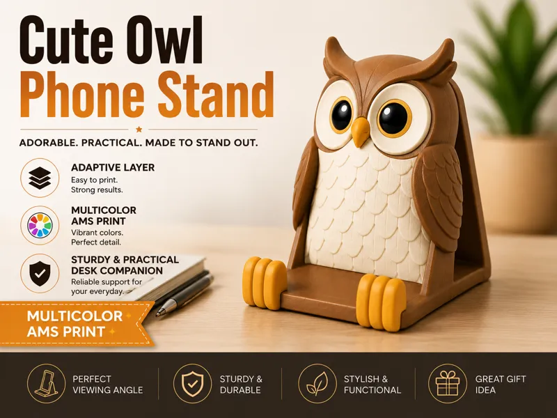 Cute Owl Phone Stand