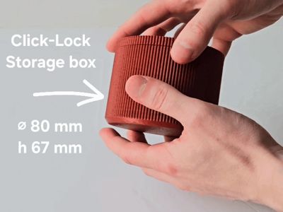 Click-Lock Round Storage Box