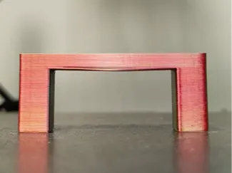 Overhang calibration test