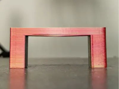 Overhang calibration test