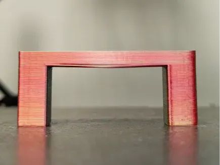 Overhang calibration test