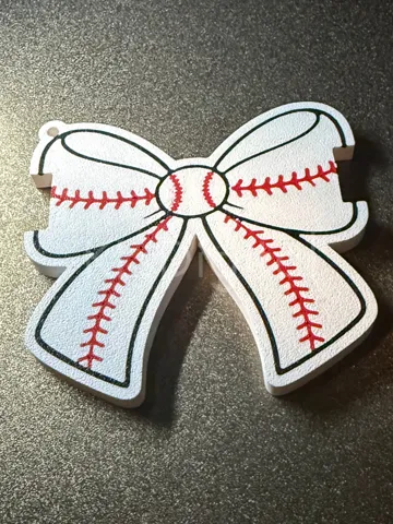 Accesorio para sujetar ligas de cabello: Baseball and Softball Bow Hair Tie Holder — vista de referencia 2