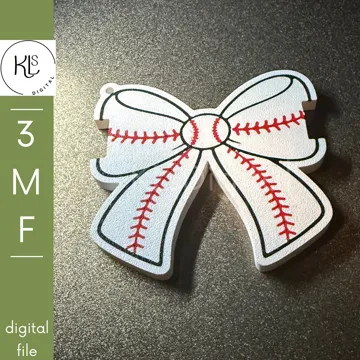 Accesorio para sujetar ligas de cabello: Baseball and Softball Bow Hair Tie Holder — vista de referencia 4