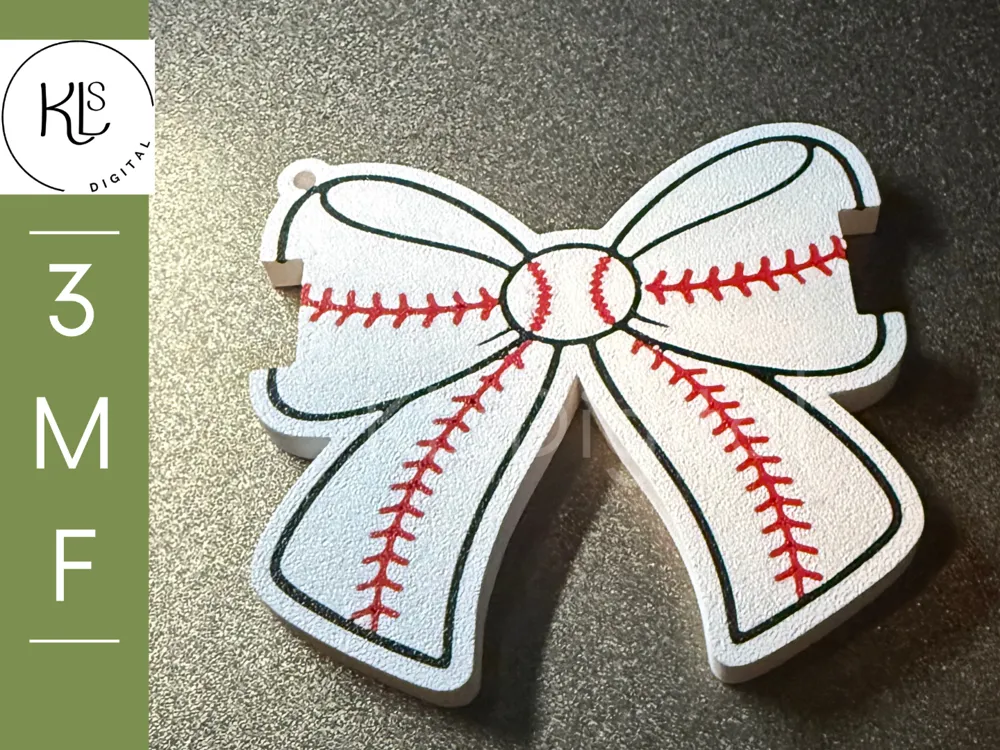 Accesorio para sujetar ligas de cabello: Baseball and Softball Bow Hair Tie Holder. Referencia del modelo original.