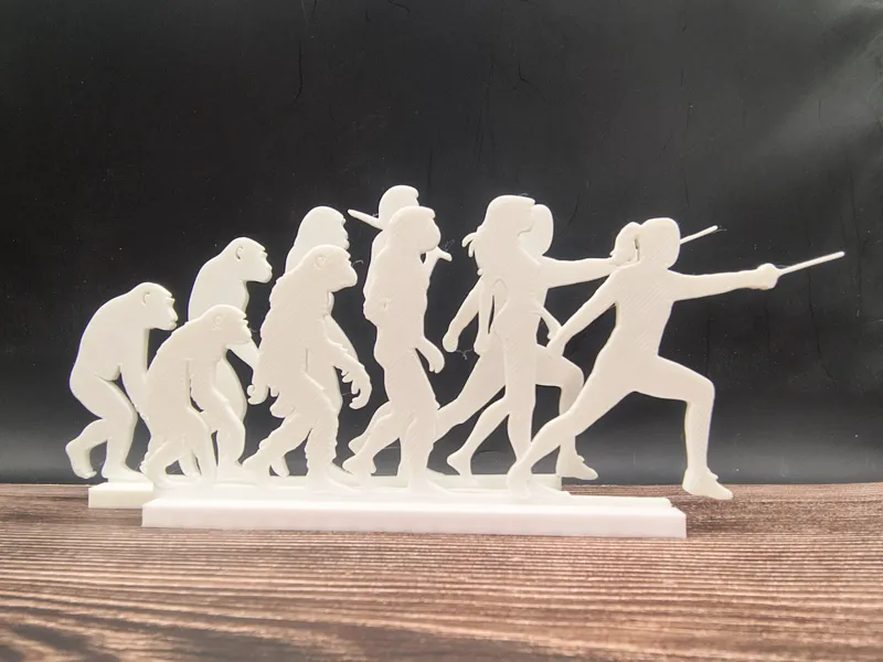Human Evolution to Fencer - Sports Decor