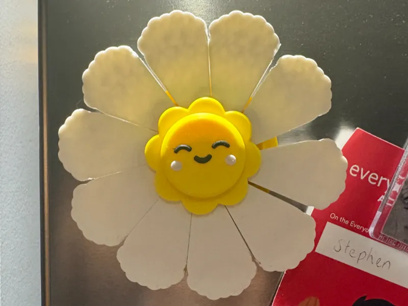 Magnetic Sunflower Spinner / Bag Clip