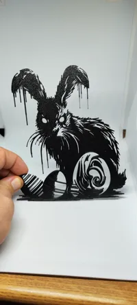 Tableau mural lapin horrifique — photo 1