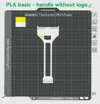 handle only - without logo - 2 colors 