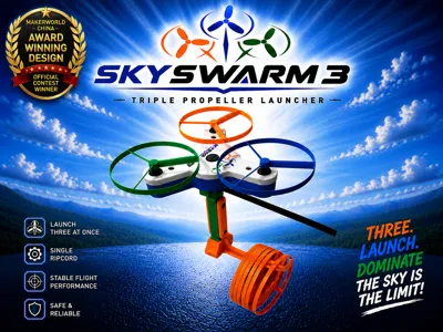 SkySwarm 3 - world first multi propeller launcher!