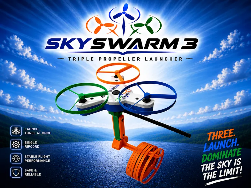 SkySwarm 3 - world first multi propeller launcher!