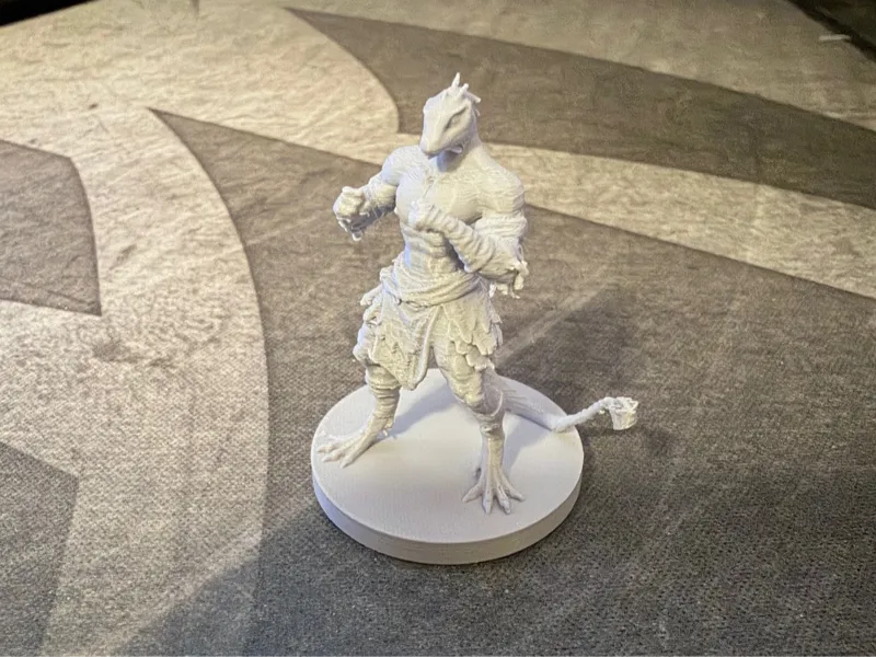 LizardFolk Fighter Fantasy Table Top RPG Mini 28mm
