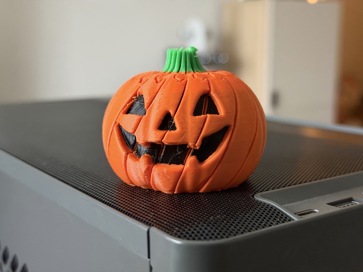 Flexi Jack-o'-Lantern Pumpkin | Print-in-Place - 1