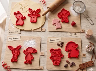 Bing Bunny & Friends Cookie Cutters Set (4 Plates)