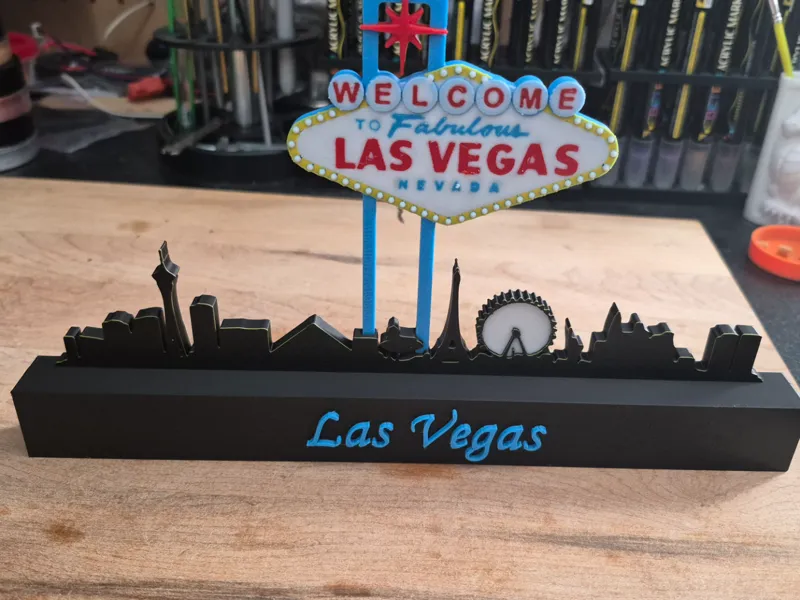 Las Vegas Sign with Skyline