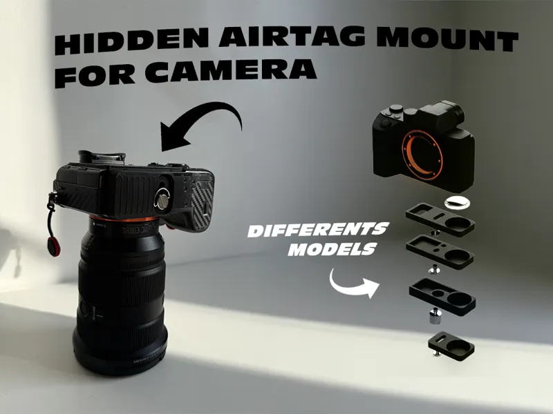 Box to hide AirTag on Sony Alpha (un/Official)