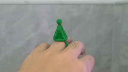 Miniatura 4 do modelo 3D 动弹弹力戒指（解压版）