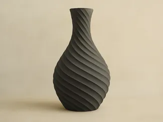 Vase geschwungen
