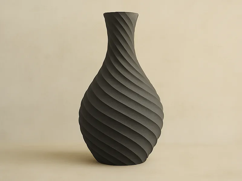 Vase geschwungen