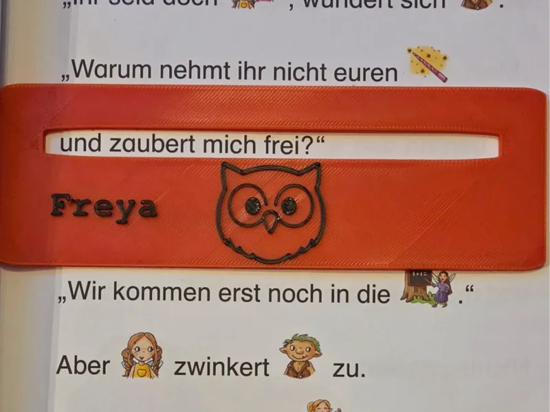 Lesezeichen für Erstleser – mit Motiv