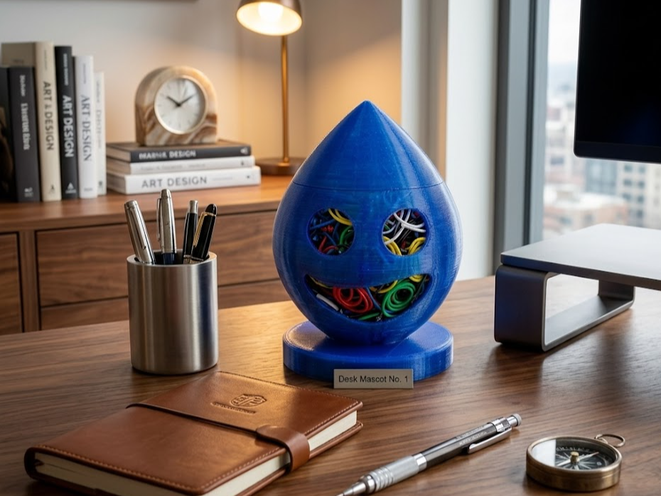 Poop‑Bin Monster – A Fun Mini Recycling Desk Buddy