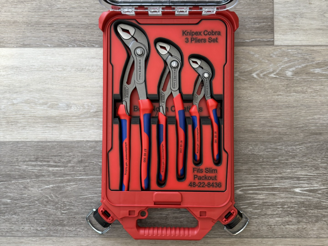 Milwaukee Packout Slim Knipex Cobra Insert
