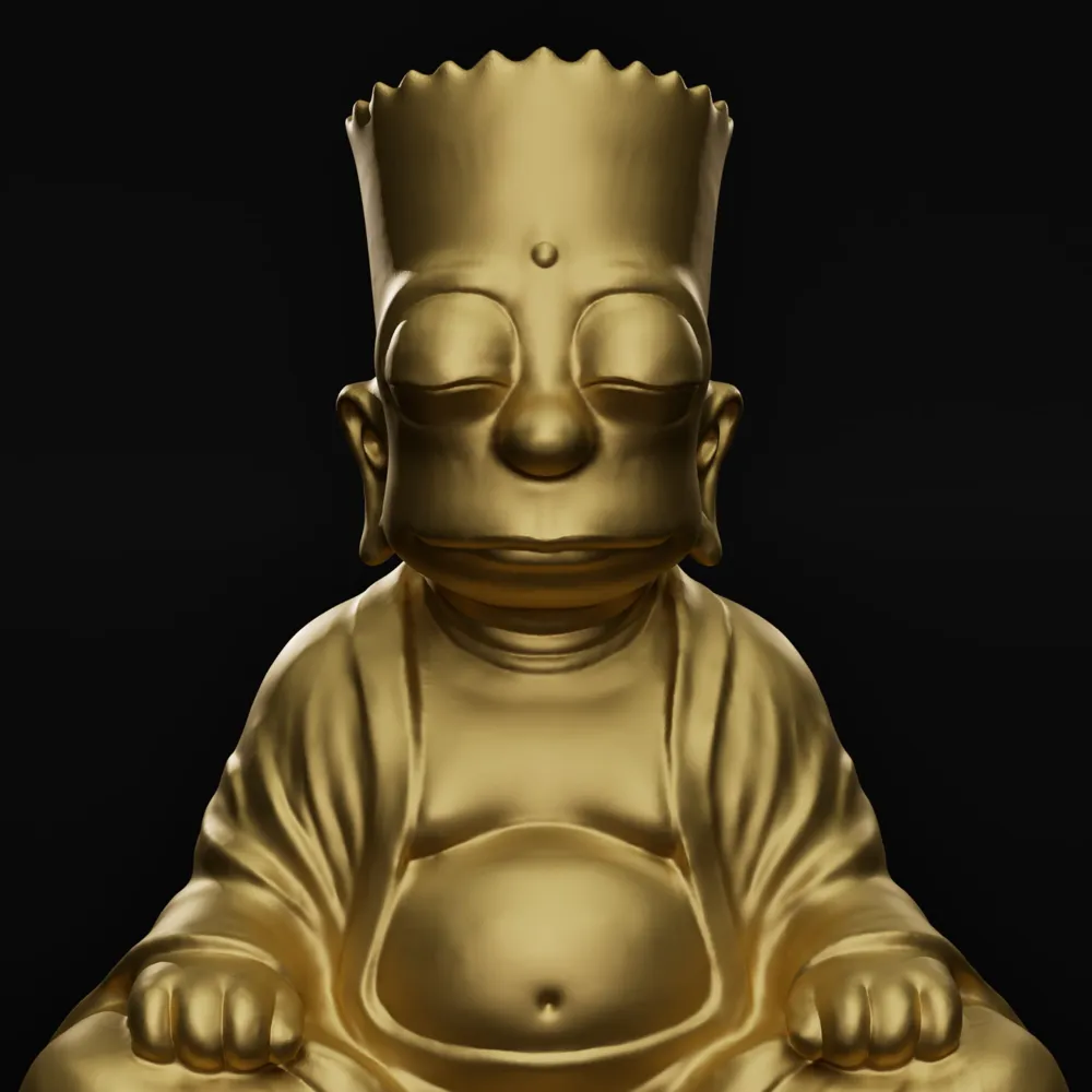 Bart Simpson Buddha by Pavan - MakerWorld