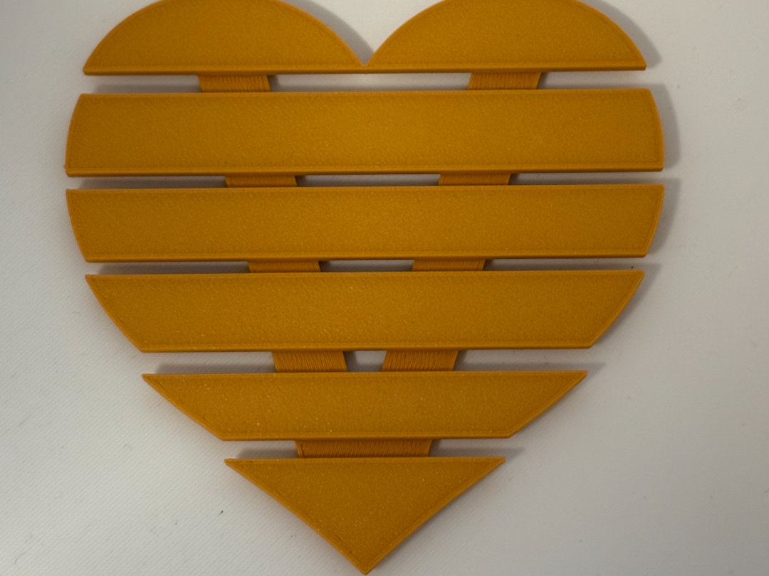 Heart Wood Style Coaster