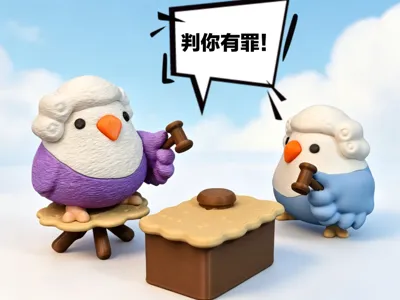 Little Bird Taro Ball - Modern Office Worker - Guilty Verdict - Figurine Mystery Box - Fully Disassembled No AMS