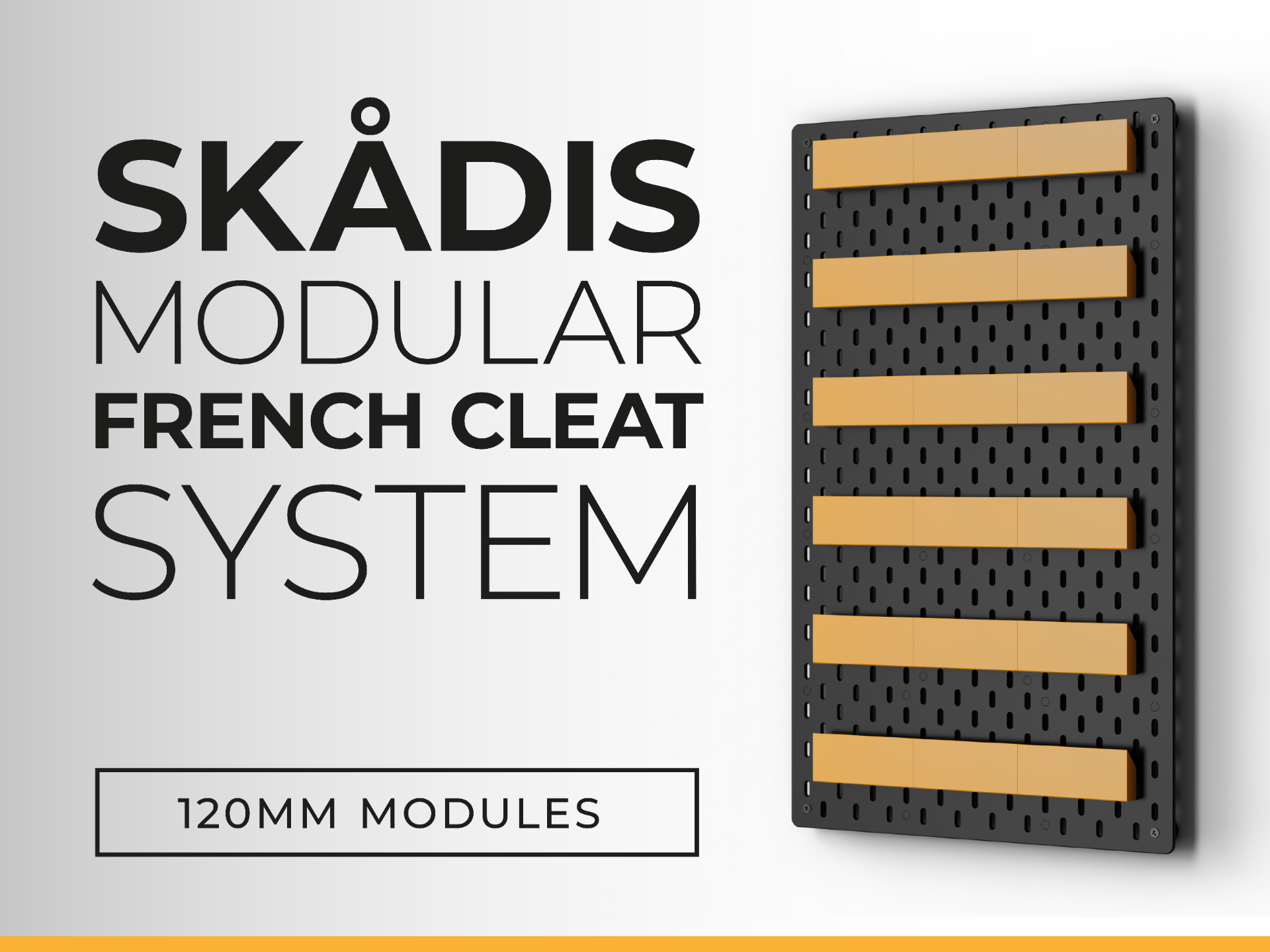 IKEA Skadis modular French Cleat system