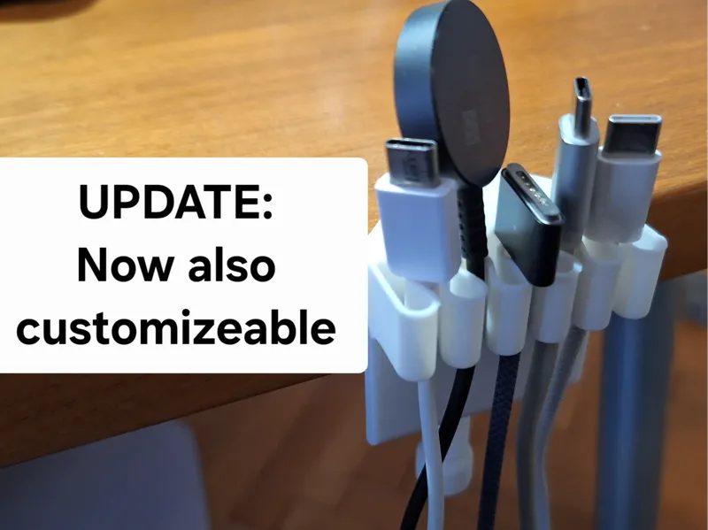 customizeable cable clip